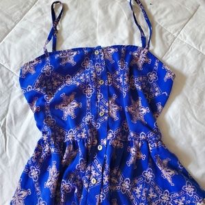 Button up, cinch waist, tank, blouse 💙💗